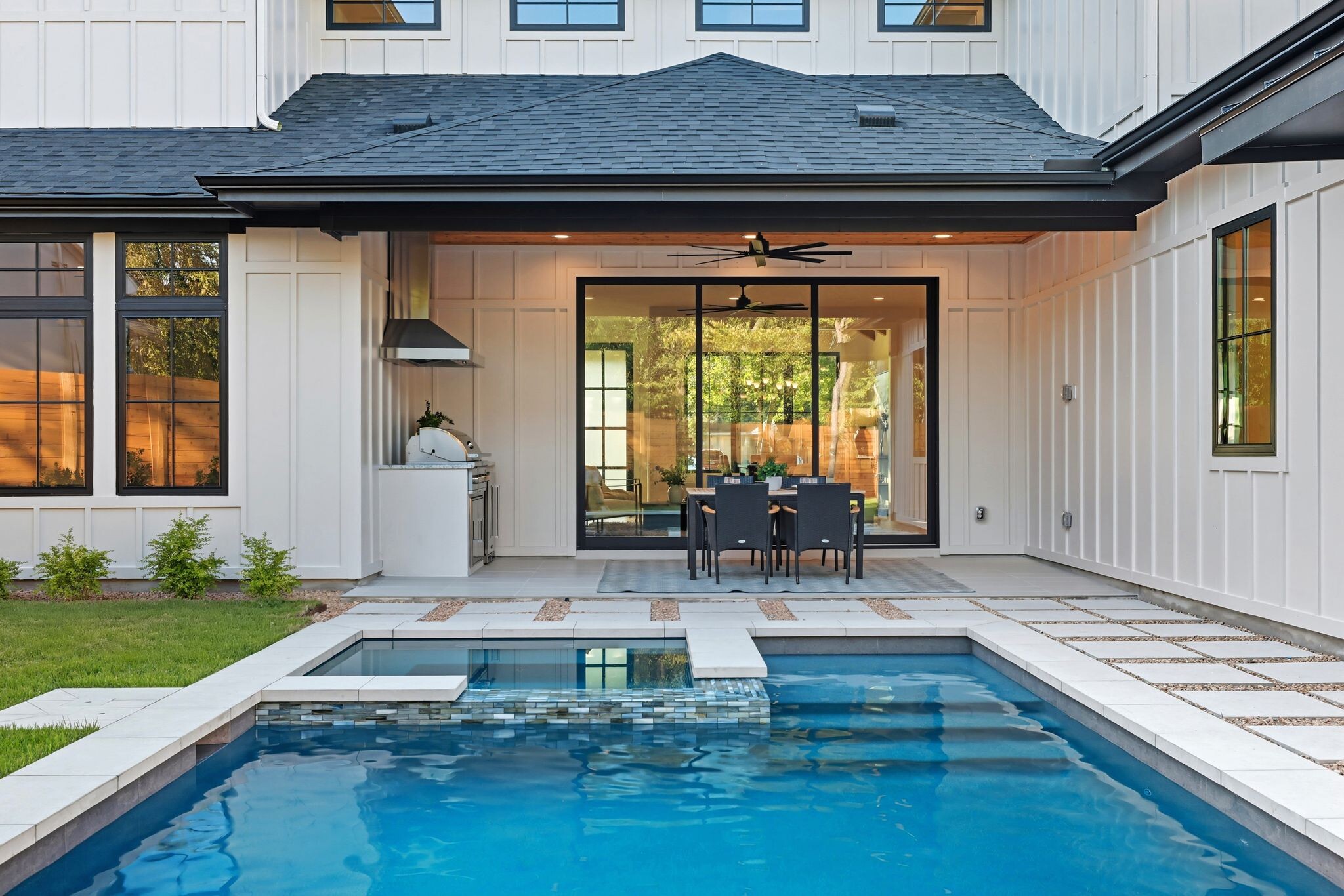 Pool + Outdoor Kitchen